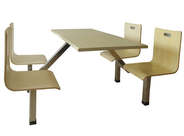 曲木椅不锈钢快餐桌椅定制